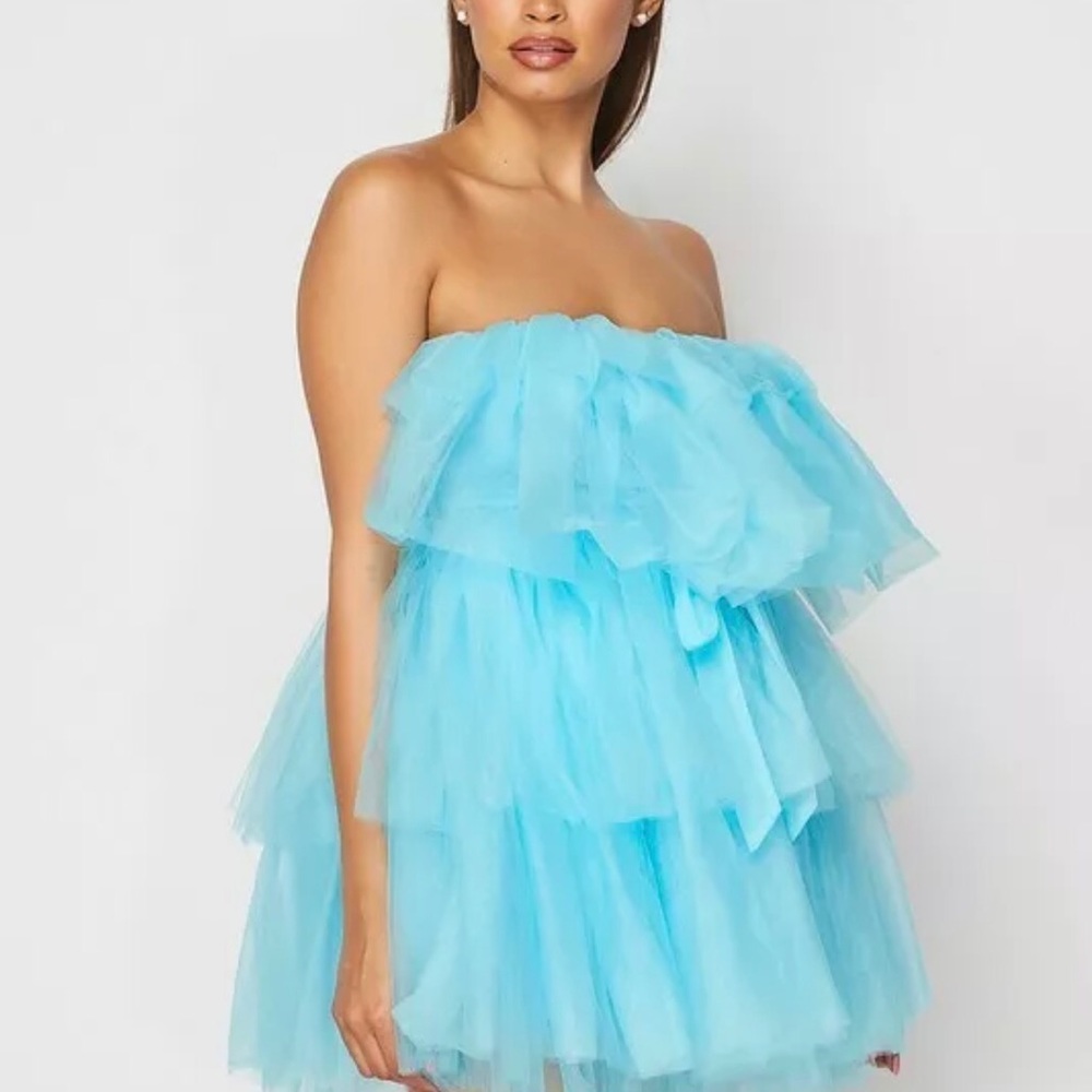 Blue Tulle Dress